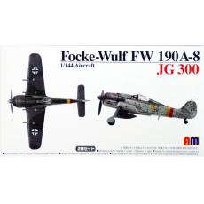 AOSHIMA 047446 1/144 WW II德國空軍 福克.沃夫FW-190 A8戰鬥機/JG300中隊式樣