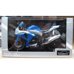 AOSHIMA 088500 1/12 AUTO MAXX系列--鈴木 GSX-R1000摩托車/金屬藍色