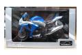 AOSHIMA 088500 1/12 AUTO MAXX系列--鈴木 GSX-R1000摩托車/金屬藍色