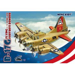 MENG MODELS mPLANE-001 兒童系列-Q版 B-17G'空中堡壘'轟炸機-免膠水