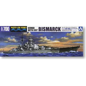 AOSHIMA 042595 1/700 WW II德國.海軍 卑斯麥級'卑斯麥/BISMARK'戰列艦