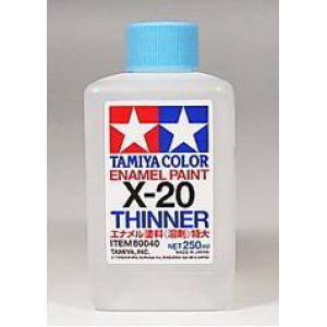 TAMIYA 80040 250ml X-20琺瑯漆稀釋溶劑/大 250ML ENAMEL PAINT THINNER/L 4950344067510