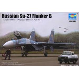 TRUMPETER 03909 1/144  俄羅斯.空軍 蘇愷公司SU-27'側衛B'戰鬥機