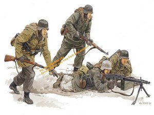 DRAGON 6372 1/35 WW II德國.陸軍'維京/wiking'師東部戰線裝甲擲彈兵人物組