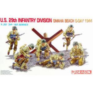 DRAGON 6211 1/35 WW II美國.陸軍 1944年'奧馬哈'海灘登陸.戰隊第29步兵師人物組