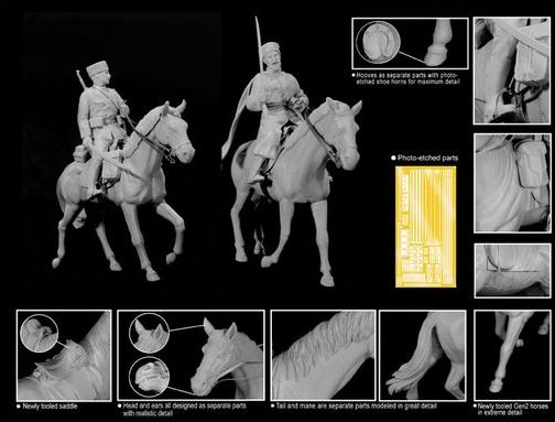 DRAGON 6410 1/35 WW II德國.陸軍 哥薩克騎兵人形組/白金限定版