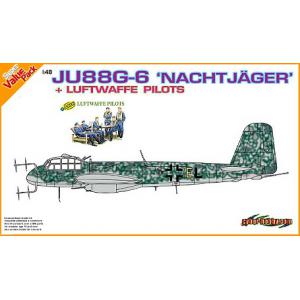 DRAGON 5563 1/48 WW II德國.空軍 容克斯公司JU-88G-6夜間戰鬥機+飛行員人物