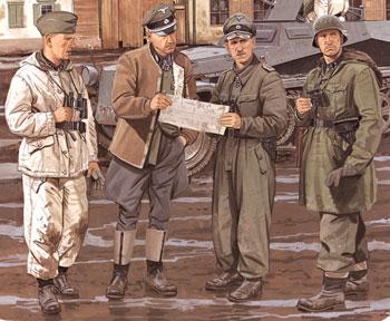 DRAGON 6144 1/35 WWII德國陸軍 1943年'哈爾科夫'戰役會議指揮官人物組
