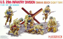 DRAGON 6211 1/35 WW II美國.陸軍 1944年'奧馬哈'海灘登陸.戰隊第29步兵師人物組