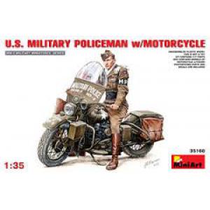 MINIART 35168 1/35 WW II 美國.陸軍 憲兵人物帶摩托車