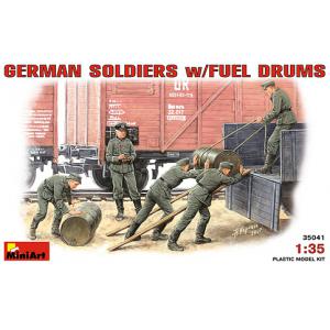 MINIART 35041 1/35 WW II德國.陸軍 士兵人物帶油桶組
