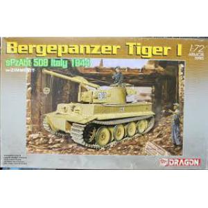 DRAGON 7210 1/72 WW II 德國.陸軍 BERGEPANZER TIGER I '虎I'帶防磁裝甲裝搶修車