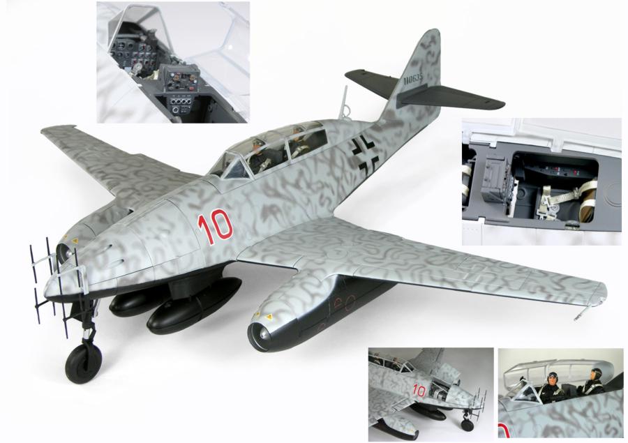TRUMPETER 02237 1/32 WW II德國.空軍梅塞斯密特ME 262B-1a/u1'燕子'雙座夜間型戰鬥機