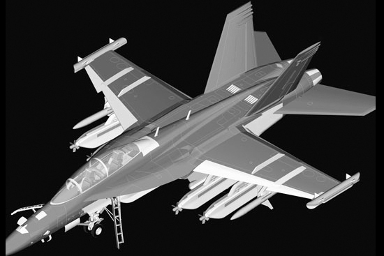 TRUMPETER 03206 1/32 美國.海軍 EA-18G'咆哮者'電子戰鬥機
