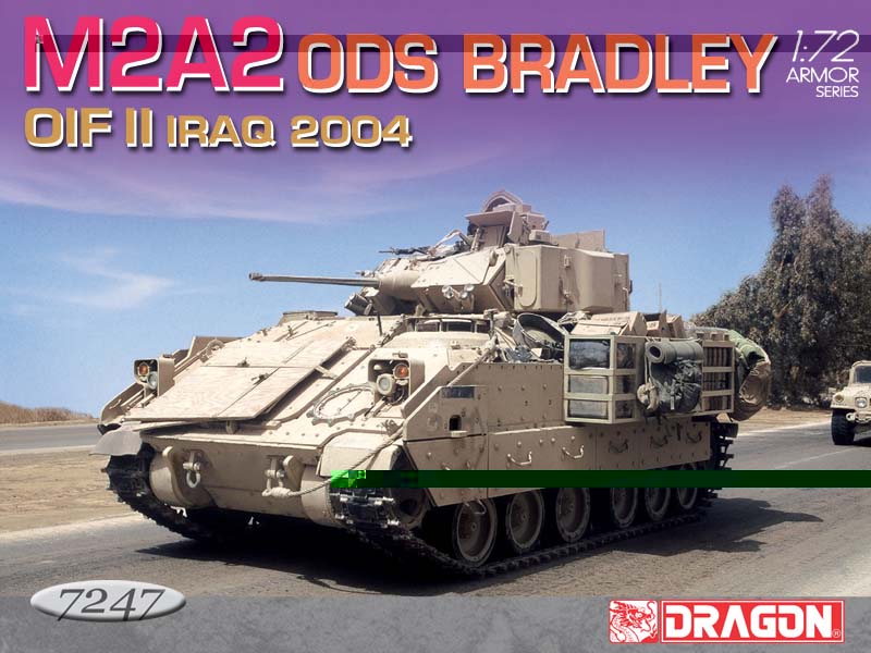 DRAGON 7247 1/72 美國.陸軍 M2A2.ODS'布萊德雷'步兵戰鬥車/2004年伊拉克式樣