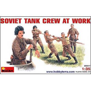 MINIART 35017 1/35 WW II蘇聯.陸軍 工作中的蘇聯裝甲兵人物