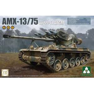 近期到貨--TAKOM 2038 1/35 法國.陸軍 AMX-13/75 帶SS-11反坦克飛彈坦克