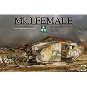近期到貨--TAKOM 2033 1/35 WW I英國.陸軍 馬克 MK.1坦克/雌性
