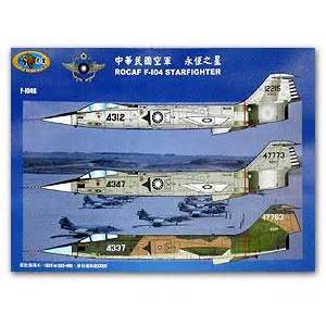 TIGER WINGS tw-32-138 1/32 台灣.空軍F-104'星'戰鬥機適用水貼紙