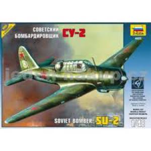 ZVEZDA 4805 1/48 WW II蘇聯.空軍 蘇愷公司 SU-2輕型轟炸機