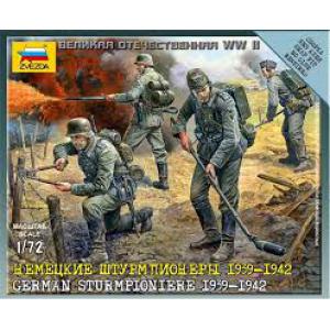 ZVEZDA 6110 1/72 WW II德國.陸軍 1939-42年工兵人物