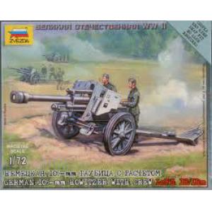 ZVEZDA 6121 1/72 WW II德國.陸軍 LeFH-18/18M榴彈砲與人物