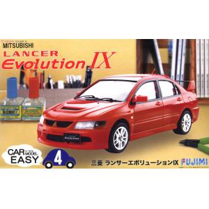 FUJIMI 077031 1/24 EASY CAR MODEL系列--#4 三菱汽車 LANCER EVOLUTION IX轎車