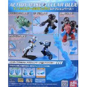 BANDAI 150659 1/144 HGUC 鋼彈 萬用可動展示架(水藍色) ACTION BASE (2) CLEAR BLUE