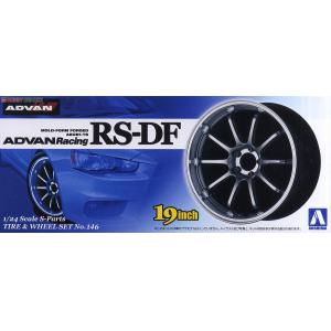 AOSHIMA 009017 1/24 日本橫濱輪胎公司 ADVAN RACING系列RS-DF 19英吋改造輪框