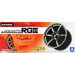 AOSHIMA 009024 1/24 日本.橫濱輪胎公司 ADVAN RACING系列RGIII 19英吋改造輪框