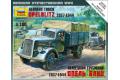 ZVEZDA 6126 1/100 WW II德國.陸軍 1937-44年.歐寶 BLITZ軍用卡車...