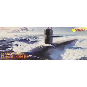 DRAGON 1002 1/350 美國.海軍 俄亥俄級 核動力彈道飛彈 潛艦