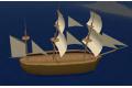 AOZORA MS 12-03 木製船艦系列--英國 BEAGLE帆船