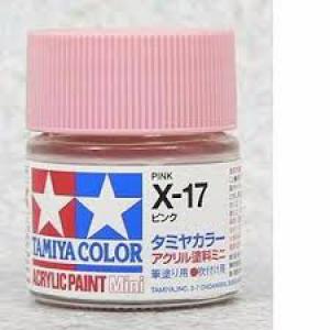 TAMIYA x-17  壓克力系水性/粉紅色(光澤) PINK