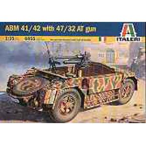 ITALERI 6455 1/35 WW II 義大利.陸軍ABM 41/42 帶47/32 AT反坦克砲輪車