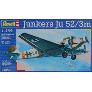 REVELL 04843 1/144 WW II德國.空軍 容克斯公司JU-52/3M'鐵安妮'運輸機