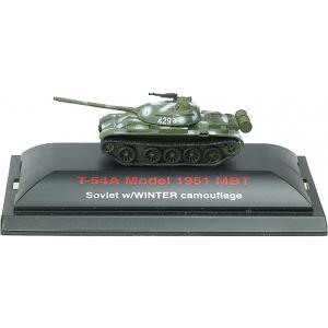 TRUMPETER 606026 1/144 蒐藏精品系列--蘇聯.陸軍 T-54A帶冬季迷彩坦克