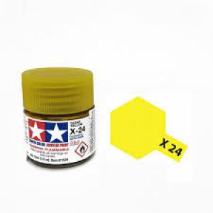 TAMIYA x-24  壓克力系水性/透明黃色 CLEAR YELLOW