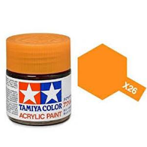 TAMIYA x-26 壓克力系水性/透明橘色 CLEAR ORANGE 45035456