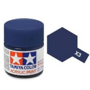 TAMIYA x-3  壓克力系水性/光澤皇家藍色 ROYAL BLUE