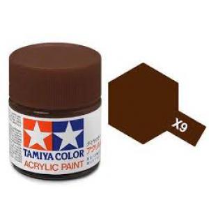 TAMIYA x-9  壓克力系水性/亮棕色 BROWN