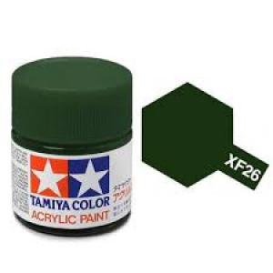 TAMIYA xF-26 壓克力系水性/消光深綠色 DEEP GREEN 45035739
