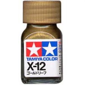 TAMIYA x-12 琺瑯系油性/金黃色 GOLD LEAF 45135118