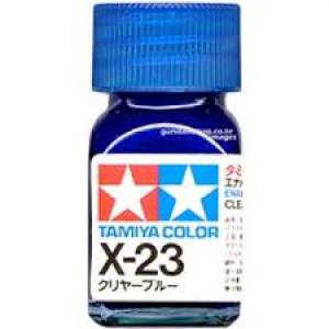 TAMIYA x-23  琺瑯系油性/透明藍色 CLEAR BLUE