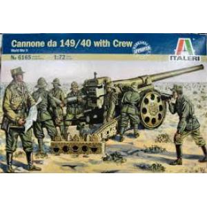 ITALERI 6165 1/72 WW II義大利.陸軍 149/40炮與人物