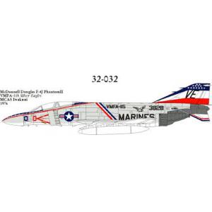 CAM 32-032 1/32 美國.海軍 F-4J'幽靈II'戰鬥轟炸機適用水貼紙/VMFA-115中隊式樣