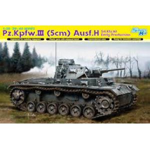 DRAGON 6641 1/35 WW II德國.陸軍 Pz.Kpfw.III(5cm)Ausf.H 三號帶5公分砲H型坦克