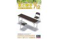 HASEGAWA 62002-FA-02 1/12 俱樂部集會室用桌子與椅子/免膠水黏合