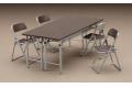 HASEGAWA 62002-FA-02 1/12 俱樂部集會室用桌子與椅子/免膠水黏合
