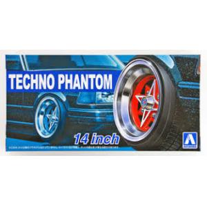 AOSHIMA 053249 1/24 #31 TECHNO公司 PHANTOM 14英吋輪框及輪胎